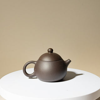 Factory No.1 Yixing Teapot #71 Late 80's Black Clay Xi Shi Teapot 85ml - YUMM CHA
