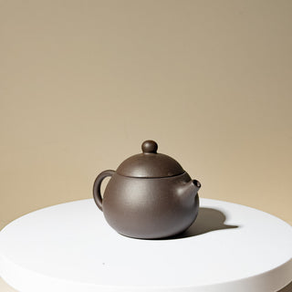 Factory No.1 Yixing Teapot #71 Late 80's Black Clay Xi Shi Teapot 85ml - YUMM CHA