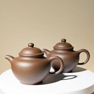 Factory No.1 Yixing Teapot #70 Late 80's Purple Clay Duo Zi Teapot 120ml - YUMM CHA