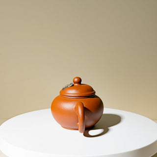 Factory No.1 Yixing Teapot #76 Early 90's Red Clay ShuiPing Teapot 80ml