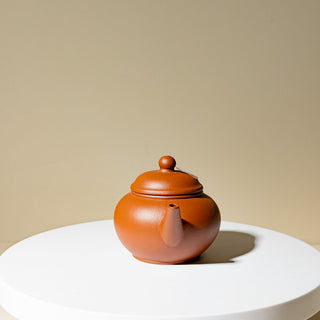 Factory No.1 Yixing Teapot #76 Early 90's Red Clay ShuiPing Teapot 80ml
