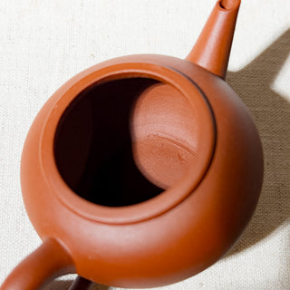 Factory No.1 Yixing Teapot #76 Early 90's Red Clay ShuiPing Teapot 80ml