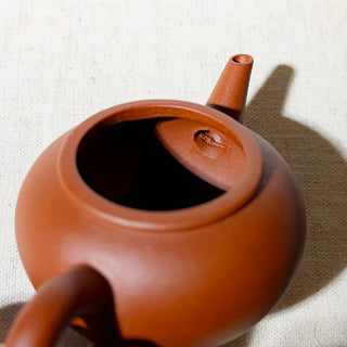 Factory No.1 Yixing Teapot #76 Early 90's Red Clay ShuiPing Teapot 80ml