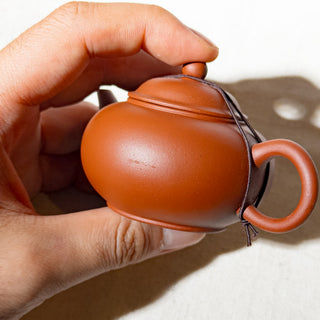 Vintage Yixing Teapot #77 Late 80's Red Clay ShuiPing Teapot 80ml