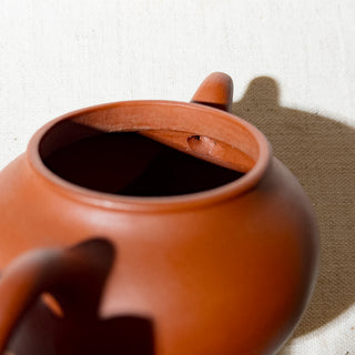 Vintage Yixing Teapot #78 90's Red Clay ShuiPing Teapot 150ml