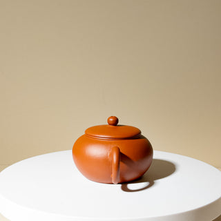 Vintage Yixing Teapot #81 Thin-Walled 90's Red Clay Shen Deng Teapot 120ml