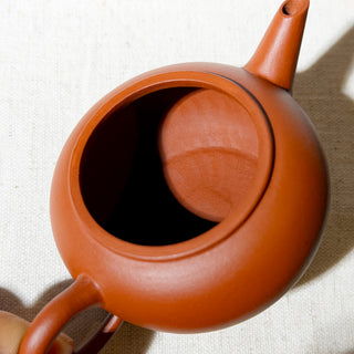 Vintage Yixing Teapot #81 Thin-Walled 90's Red Clay Shen Deng Teapot 120ml
