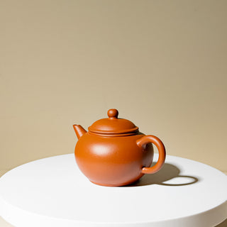 Factor No.1 Yixing Teapot #80 Early 80's Purple-Inside-Red-Outside Shui Ping Teapot 100ml