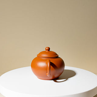 Factor No.1 Yixing Teapot #80 Early 80's Purple-Inside-Red-Outside Shui Ping Teapot 100ml