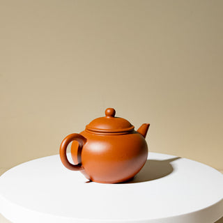 Factor No.1 Yixing Teapot #80 Early 80's Purple-Inside-Red-Outside Shui Ping Teapot 100ml