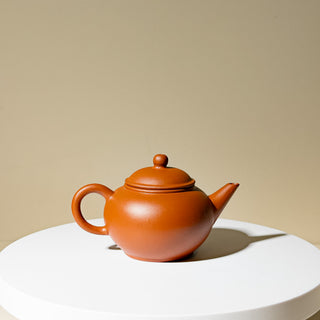 Factor No.1 Yixing Teapot #80 Early 80's Purple-Inside-Red-Outside Shui Ping Teapot 100ml