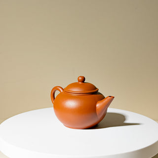 Factor No.1 Yixing Teapot #80 Early 80's Purple-Inside-Red-Outside Shui Ping Teapot 100ml