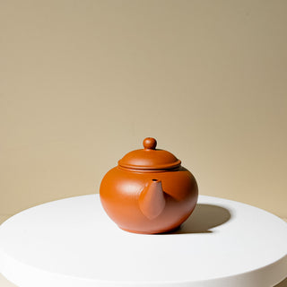 Factor No.1 Yixing Teapot #80 Early 80's Purple-Inside-Red-Outside Shui Ping Teapot 100ml