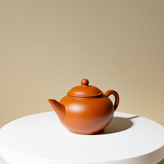 Factor No.1 Yixing Teapot #80 Early 80's Purple-Inside-Red-Outside Shui Ping Teapot 100ml