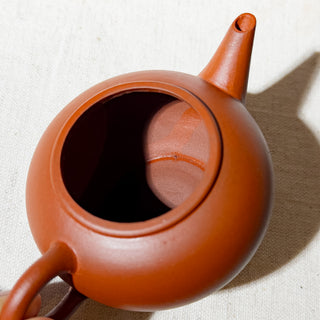 Factor No.1 Yixing Teapot #80 Early 80's Purple-Inside-Red-Outside Shui Ping Teapot 100ml