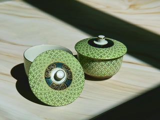 Japanese Gaiwan Kutani Handpainted - YUMM-CHA