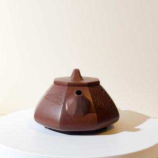 Master-made Yixing Teapot #10 Ba Fang Shi Piao Purple Clay 200ml - YUMM CHA