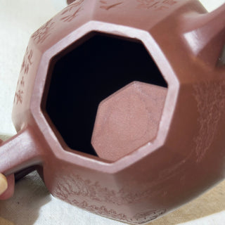 Master-made Yixing Teapot #10 Ba Fang Shi Piao Purple Clay 200ml - YUMM CHA