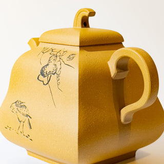 Master-made Yixing Teapot #12 Duan Ni 250ml 張永欣 國家工藝美術師本人持壺照片及證書 - YUMM CHA