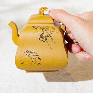Master-made Yixing Teapot #12 Duan Ni 250ml 張永欣 國家工藝美術師本人持壺照片及證書 - YUMM CHA