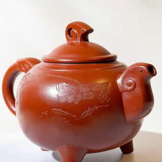 Master-made Yixing Teapot #13 Zhu Ni 275ml 徐國芬 國家工藝美術師本人持壺照片加證書 - YUMM CHA