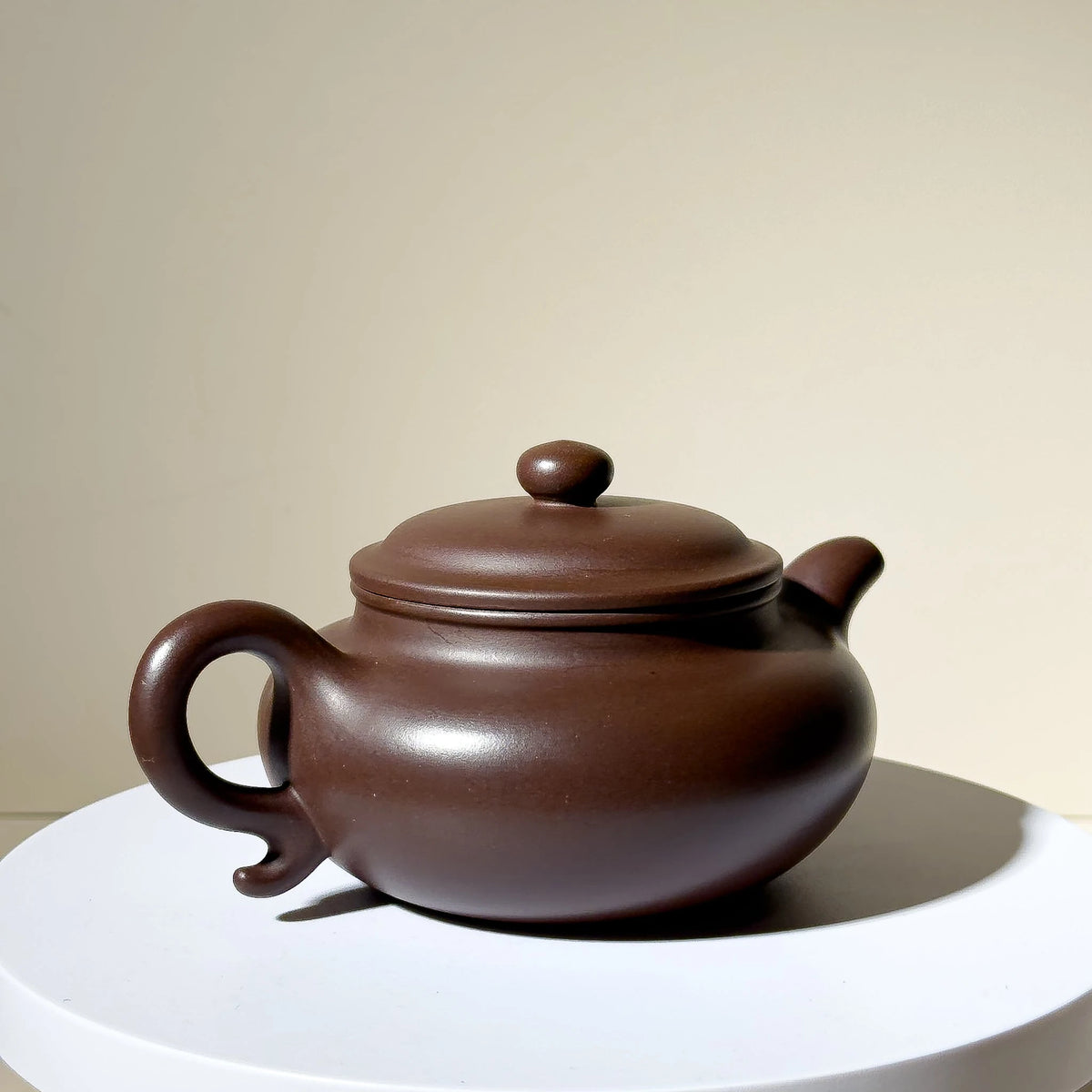Master-made Yixing Teapot #44 Fully handmade Purple Clay Fang Gu Teapot 235ml YUMM CHA