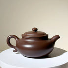 Master-made Yixing Teapot #44 Fully handmade Purple Clay Fang Gu Teapot 235ml YUMM CHA