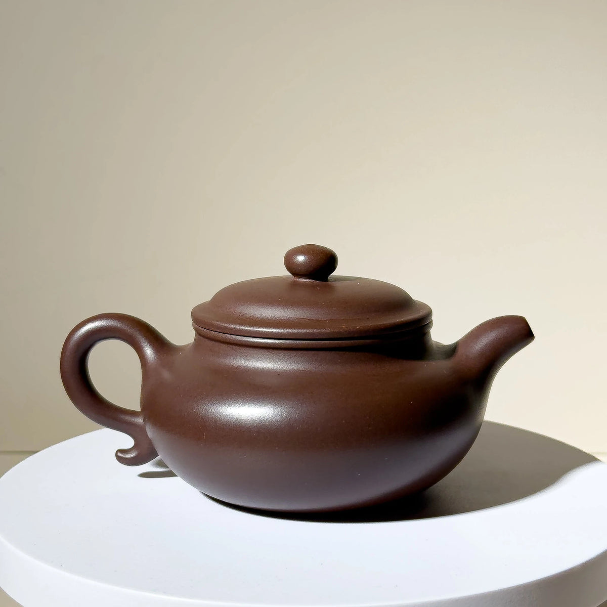 Master-made Yixing Teapot #44 Fully handmade Purple Clay Fang Gu Teapot 235ml YUMM CHA