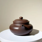 Master-made Yixing Teapot #44 Fully handmade Purple Clay Fang Gu Teapot 235ml YUMM CHA