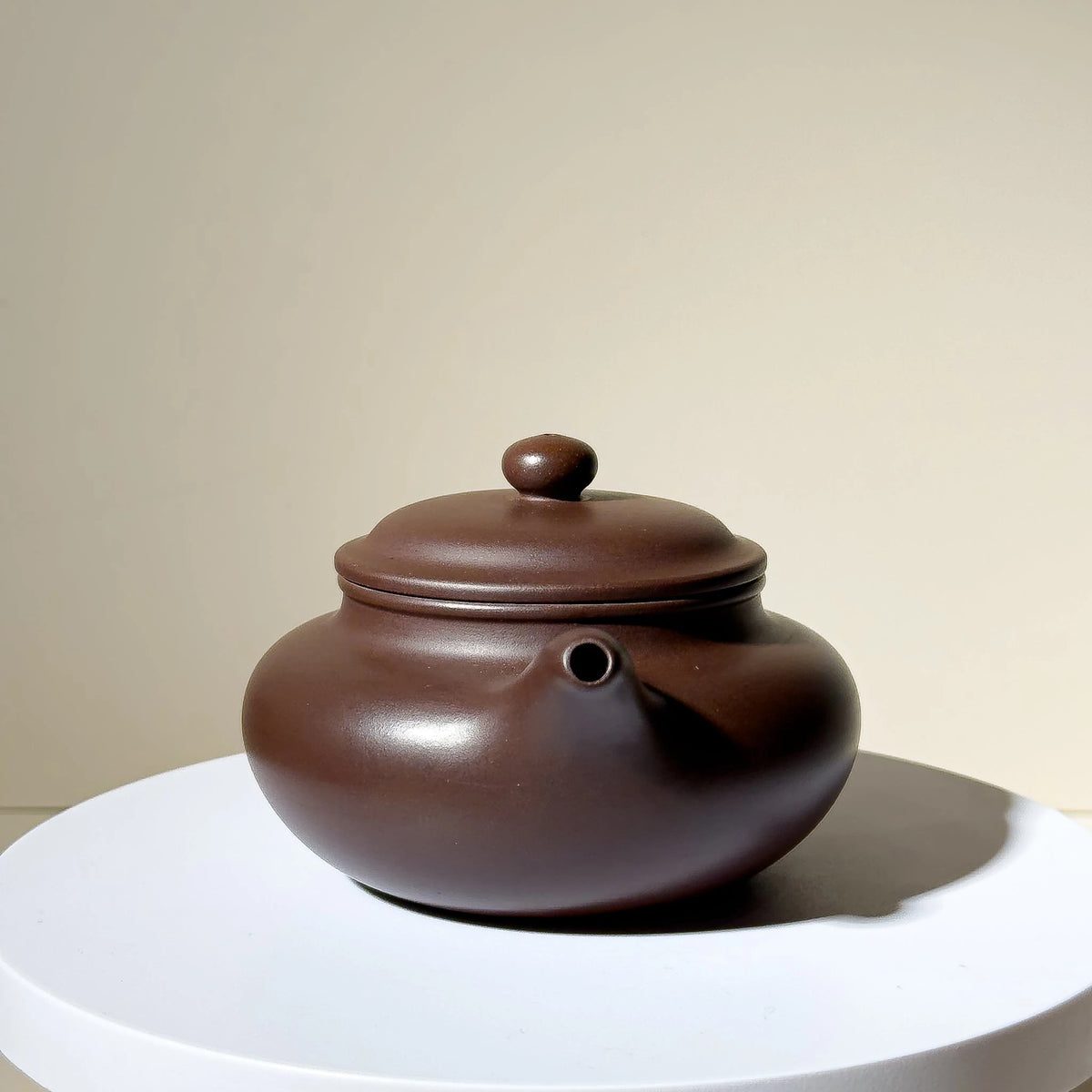 Master-made Yixing Teapot #44 Fully handmade Purple Clay Fang Gu Teapot 235ml YUMM CHA