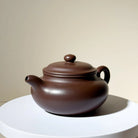 Master-made Yixing Teapot #44 Fully handmade Purple Clay Fang Gu Teapot 235ml YUMM CHA