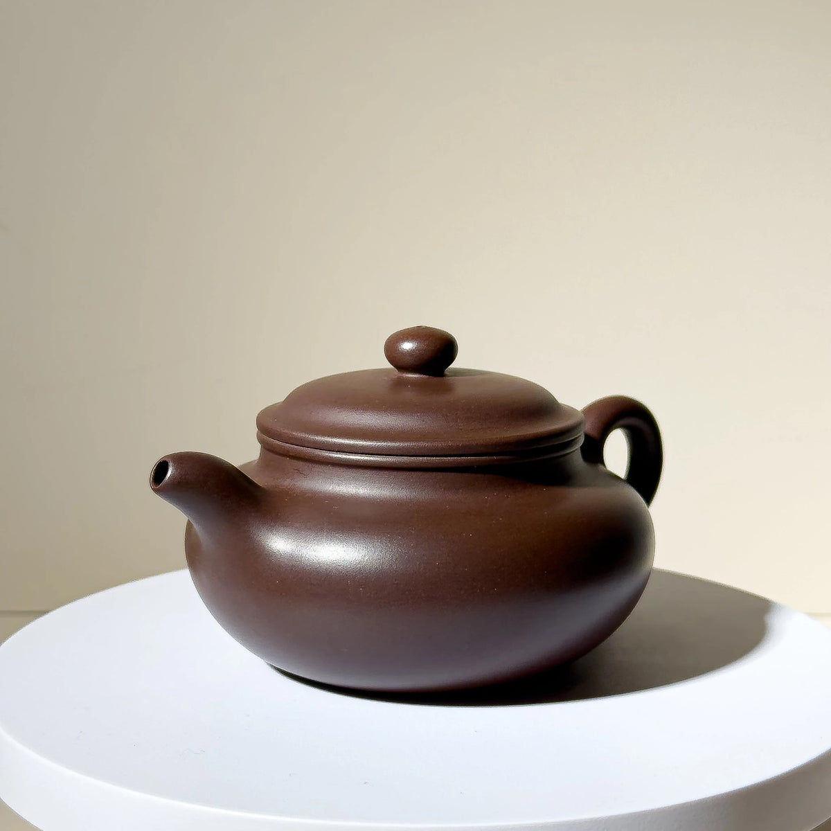 Master-made Yixing Teapot #44 Fully handmade Purple Clay Fang Gu Teapot 235ml YUMM CHA