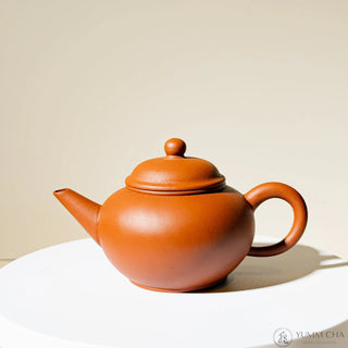 Rare Factory-Era Yixing Teapot #41 Nurtured Shuiping 1989 Hong Ni 170ml - YUMM CHA