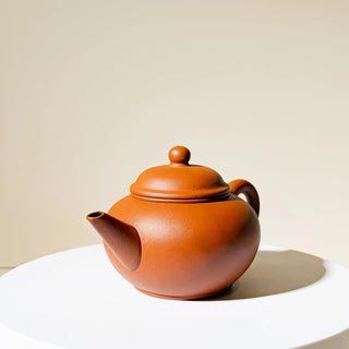 Rare Factory-Era Yixing Teapot #41 Nurtured Shuiping 1989 Hong Ni 170ml - YUMM CHA