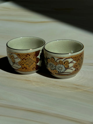 Sake Tea Cups Kutani - YUMM-CHA