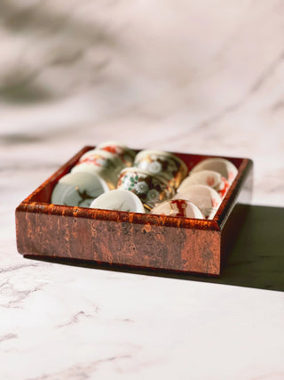 Sakura Solid Wood lacquerware storage Vintage - YUMM-CHA