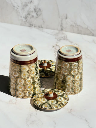 Tall Tea Pair Cups Kutani in Set of 2 Pieces - YUMM-CHA