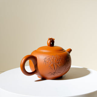 Vintage Yixing Teapot #30 Nurtured Hong Tu Guan 120ml - YUMM CHA