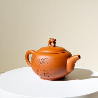 Vintage Yixing Teapot #30 Nurtured Hong Tu Guan 120ml - YUMM CHA