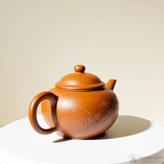 Vintage Yixing Teapot #35 Dragon Seal Hong Ni 200ml - YUMM CHA