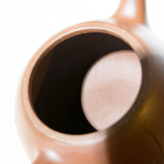 Vintage Yixing Teapot #36 Lifahat (Straw Hat) Purple Clay 200ml - YUMM CHA