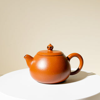 Vintage Yixing Teapot #37 Sceptre-shaped Knob Zhu Ni 120ml - YUMM CHA