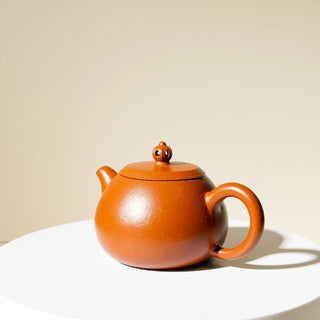 Vintage Yixing Teapot #37 Sceptre-shaped Knob Zhu Ni 120ml - YUMM CHA