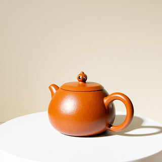 Vintage Yixing Teapot #37 Sceptre-shaped Knob Zhu Ni 120ml - YUMM CHA