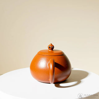 Vintage Yixing Teapot #37 Sceptre-shaped Knob Zhu Ni 120ml - YUMM CHA