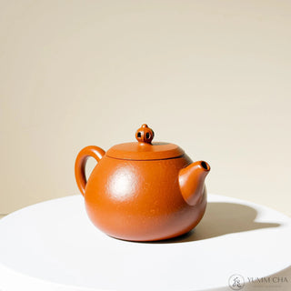 Vintage Yixing Teapot #37 Sceptre-shaped Knob Zhu Ni 120ml - YUMM CHA