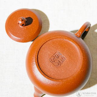 Vintage Yixing Teapot #37 Sceptre-shaped Knob Zhu Ni 120ml - YUMM CHA