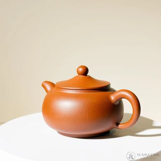 Vintage Yixing Teapot #38 Li-Mao (Straw Hat) Hong Ni 200ml - YUMM CHA