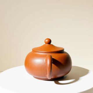 Vintage Yixing Teapot #38 Li-Mao (Straw Hat) Hong Ni 200ml - YUMM CHA