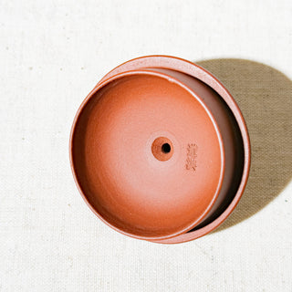 Vintage Yixing Teapot #38 Li-Mao (Straw Hat) Hong Ni 200ml - YUMM CHA